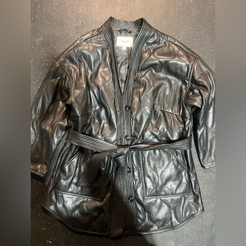 Pistola Black Leather Jacket
